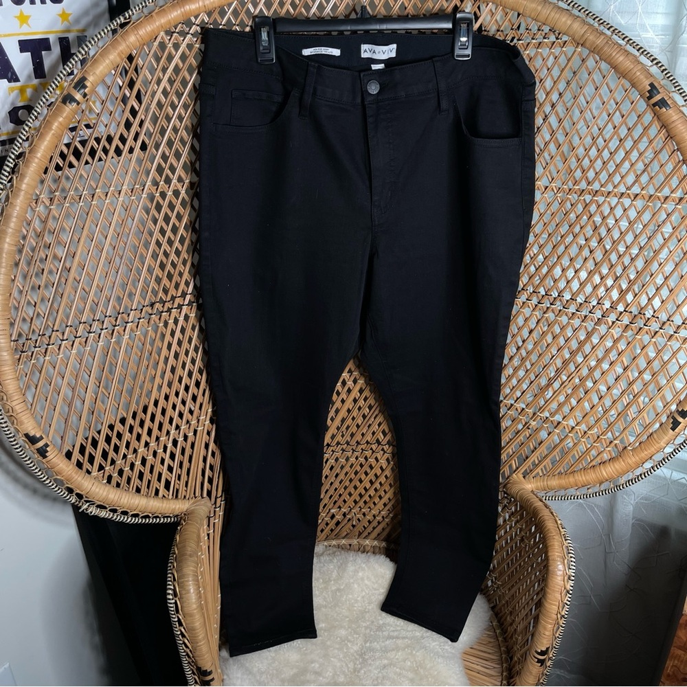 AVA & VIV Black Stretch Skinny Jeans
